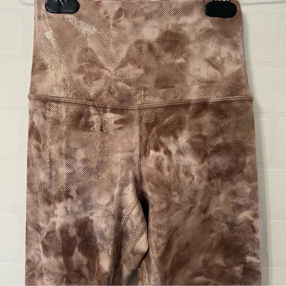 Lululemon Align High Rise Diamond Mink Berry Athletic Yoga Cropped Leggings 2